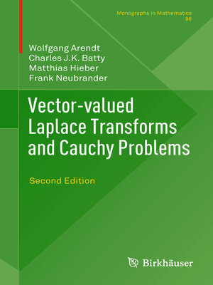 cover image of Vector-valued Laplace Transforms and Cauchy Problems